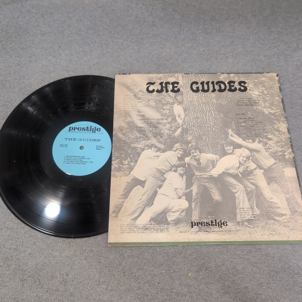 The Guides Vintage Vinyl LP Prestige Productions Southern Gospel Religious Album - Picture 2 of 2